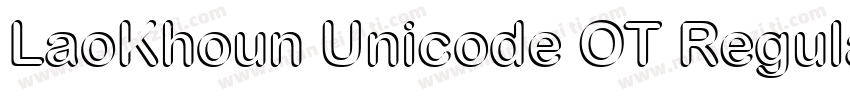LaoKhoun Unicode OT Regular字体转换